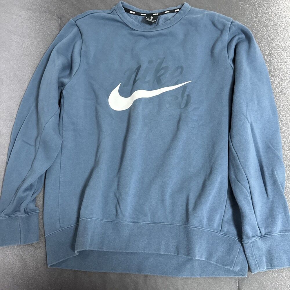 Nike Men's SB Graphic Crew Neck Cotton Graphic Long Sleeve Sweatshirt Size M